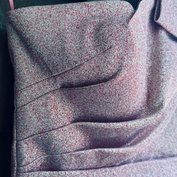 $720 Rickie Freeman by Teri Jon Women's Pink Metallic One-Shoulder Dress Size 4 - Picture 15 of 16